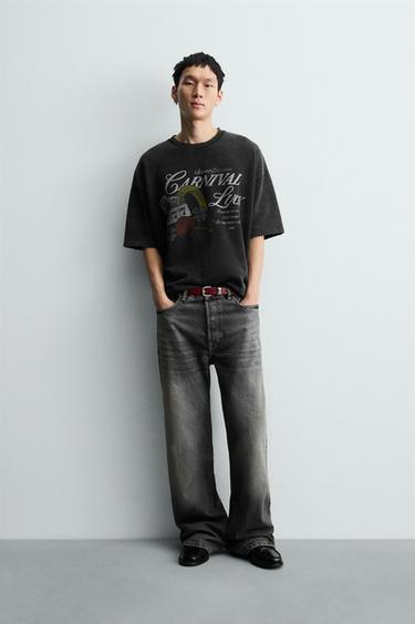 Zara Толстовка с комбинированным принтом купить с доставкой.