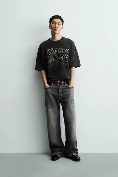 Толстовка с комбинированным принтом