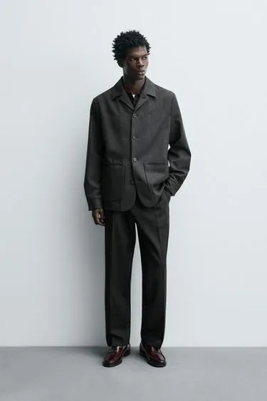 Куртка-рубашка из 100% шерсти с карманами- Заказать в России