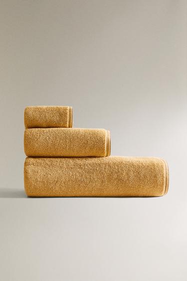 Zara Полотенце для ванны с двойной строчной отделкой