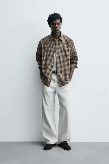 Рубашка RELAXED FIT в клетку- Заказать в России