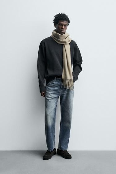 Zara Свитер из шенилловой ткани с рельефным узором