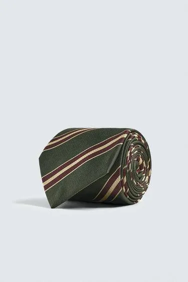100% SILK STRIPED LIMITED EDITION TIE