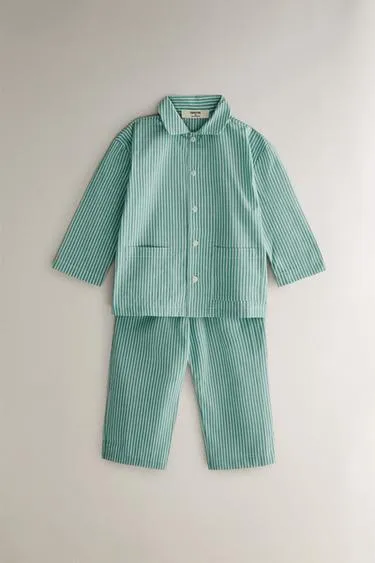 Детский пижамный комплект в полоску