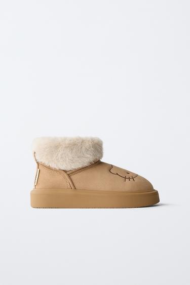 Zara Ботинки на меху HELLO KITTY © SANRIO