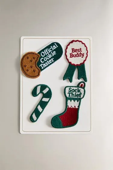 Термоклейкие патчи на рождество (набор из 4 штук)- Заказать в России