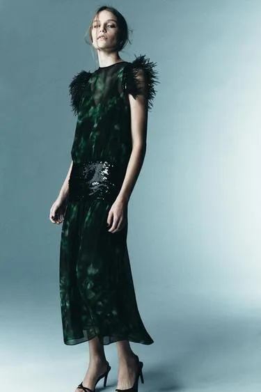 Комбинированное платье с принтом — LIMITED EDITION