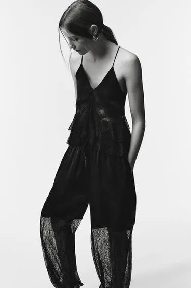 Брюки-аладдин с кружевной отделкой — LIMITED EDITION- Заказать в России