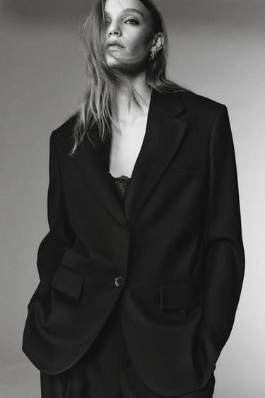 Zara Блейзер из смесовой шерсти — LIMITED EDITION