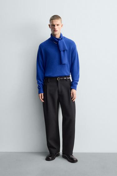 Zara Свитер из шерсти и кашемира с V-образным вырезом — LIMITED EDITION