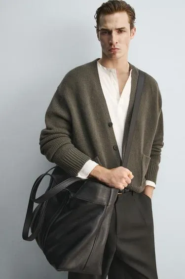 Кожаная сумка-шопер - LIMITED EDITION