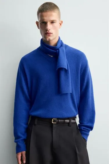 Короткий шарф из шерсти и кашемира- Заказать в России