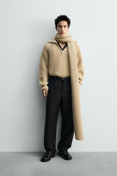 Zara Джемпер вафельной вязки LIMITED EDITION