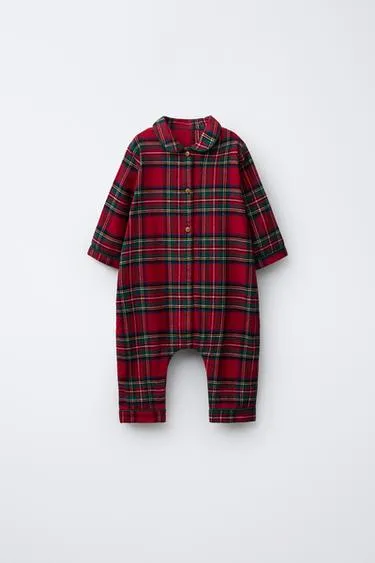 Комбинезон из фланели в клетку- Заказать в России