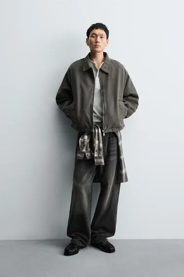 Укороченная куртка CROPPED FIT с вышивкой