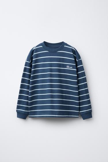 Zara Футболка HEAVY WEIGHT в полоску