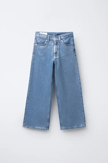 Джинсы WIDE LEG со стразами- Заказать в России