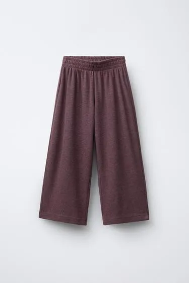 SOFT TOUCH WIDE-LEG TROUSERS