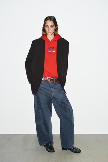 Zara Двубортный блейзер оверсайз купить с доставкой.