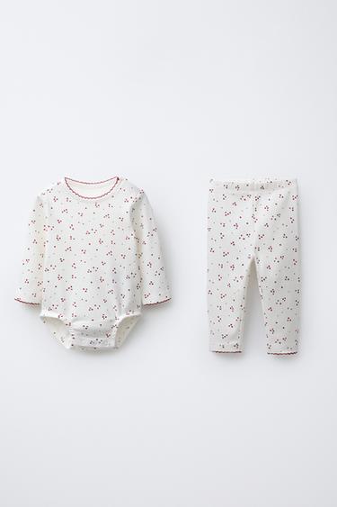 Zara Комплект из боди и легинсов «звезды»