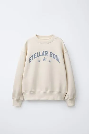 Толстовка с блестящими звездами- Заказать в России