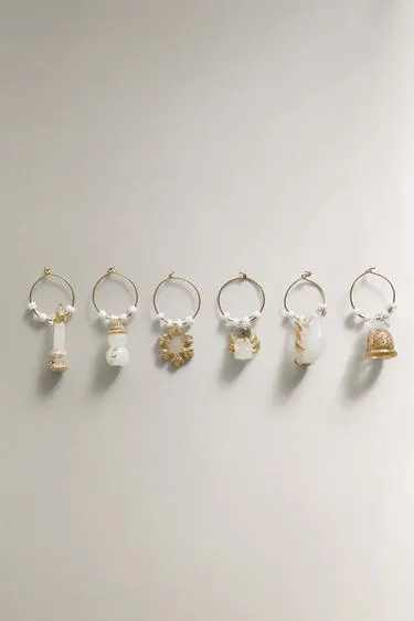 Набор блестящих стеклянных подвесок для рождественской елки (набор из 6 штук)- Заказать в России