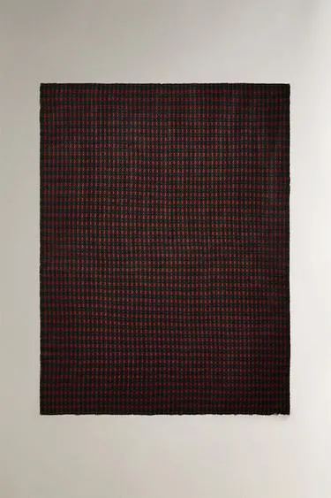 Плед ZARA с рождественским узором крючком