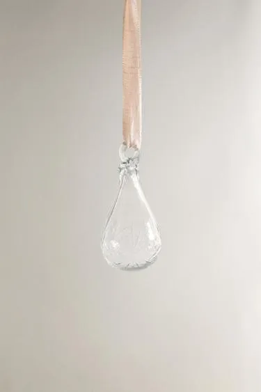 Длинная прозрачная игрушка для елочной гирлянды- Заказать в России