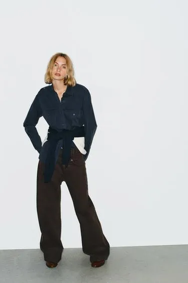 Джинсы TRF BAGGY BARREL с низкой посадкой