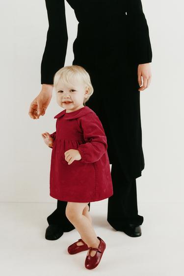 Zara Платье и трусики из вельвета с вышитыми сердечками купить с доставкой.