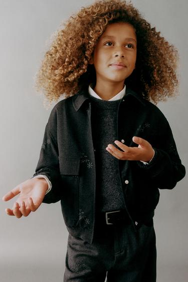 Zara Бомбер с вышивкой «цветы» купить с доставкой.