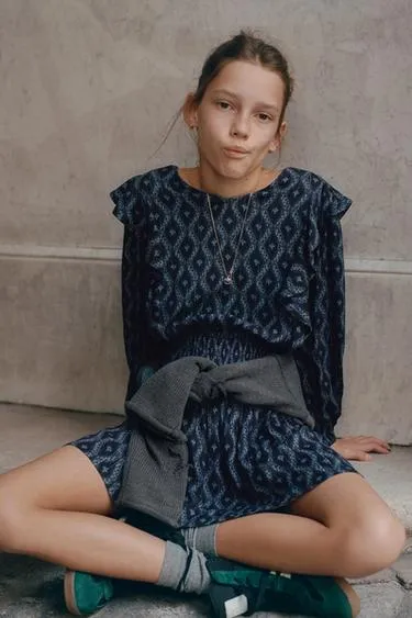 Платье с принтом икат- Заказать в России