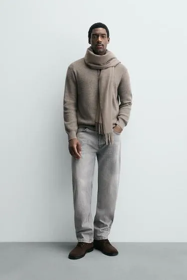 Поло из трикотажа с шерстью