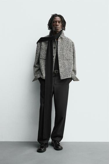 Zara Куртка-рубашка с рельефными карманами купить с доставкой.