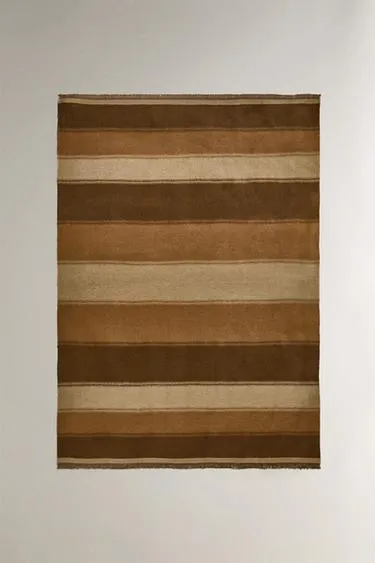 Плед из хлопка в полоску- Заказать в России