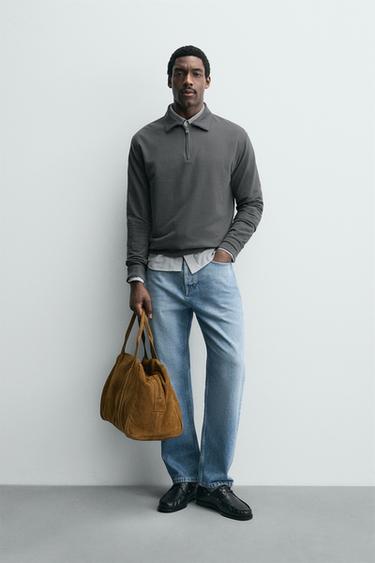 Zara Поло структурное на молнии