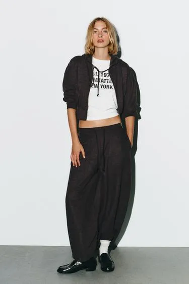 Укороченное худи с капюшоном