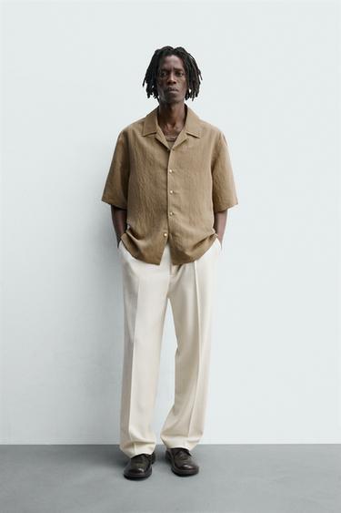 Zara Рубашка в полоску из плавного материала купить с доставкой.