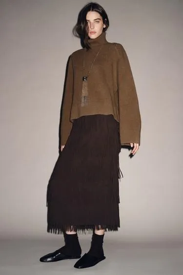 Юбка-карандаш с бахромой — ZW COLLECTION- Заказать в России