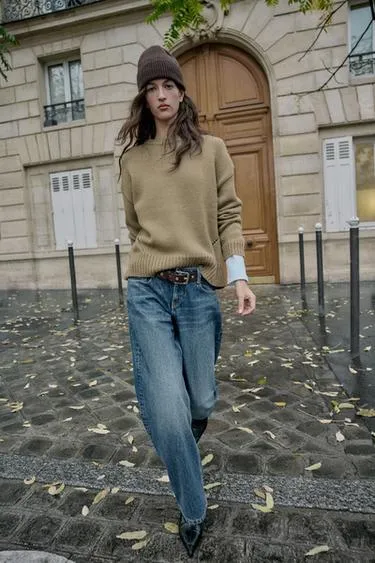 Прямой вязаный джемпер- Заказать в России