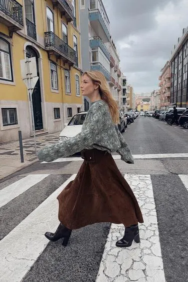 Жаккардовый свитер из трикотажа с ворсом- Заказать в России