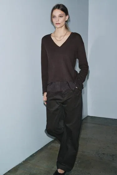 Футболка с кружевными вставками- Заказать в России