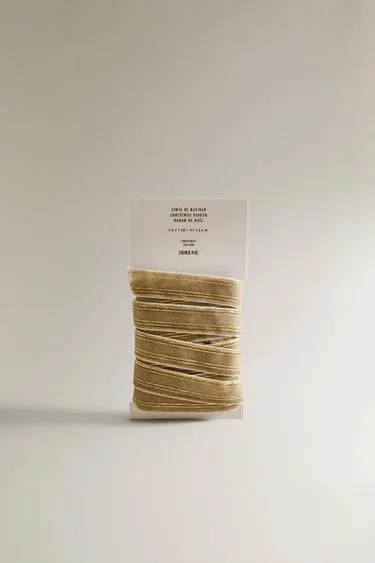 Бархатная новогодняя лента для подарков- Заказать в России