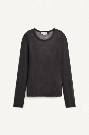 Свитер с круглым воротом ZARA