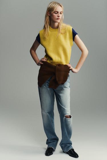 Zara Мягкий трикотажный жилет