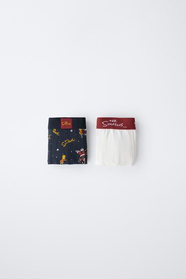 Zara Дети 6-14 лет / 2-пак нижнего белья с изображением симпсонов™ мэта грейнинга