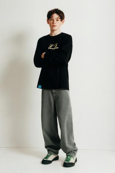 Zara Футболка с принтом 