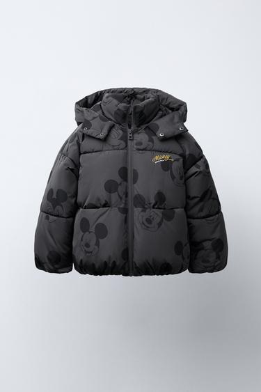 Zara Стеганое пальто WATER REPELLENT и ветрозащитное MICKEY MOUSE © DISNEY купить с доставкой.