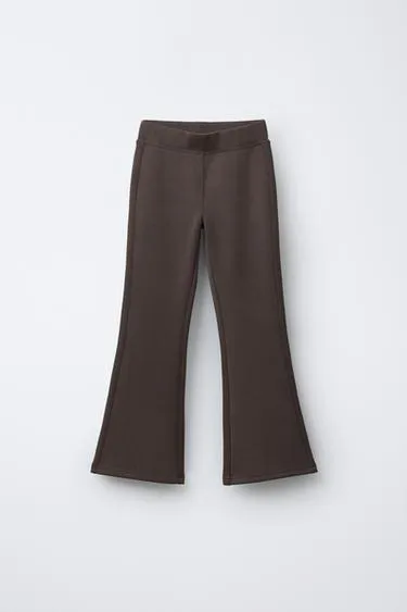 Брюки спортивного покроя с расклешенными штанинами