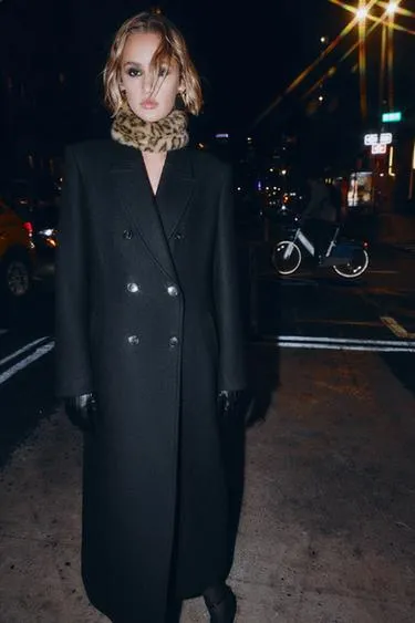 Воротник из искусственного меха с животным принтом ZARA